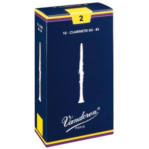 Vandoren CR102 - Traditional Bb Clarinet Reed - Strength 2.0 (10-pack)