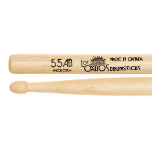 Los Cabos Drumsticks 55AB White Hickory Drumsticks Pair